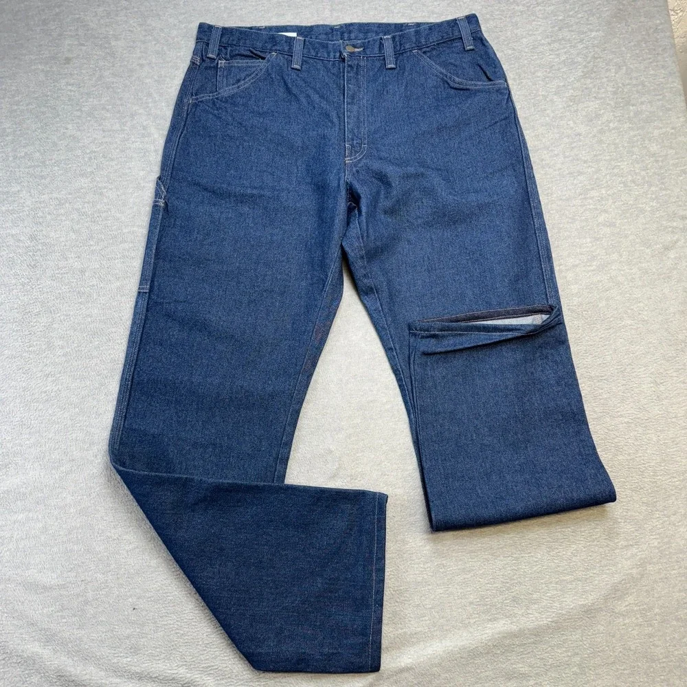 Workrite FR Jeans Mens 38x35 Blue Flame Resistant Denim Pants 2122 HRC 2